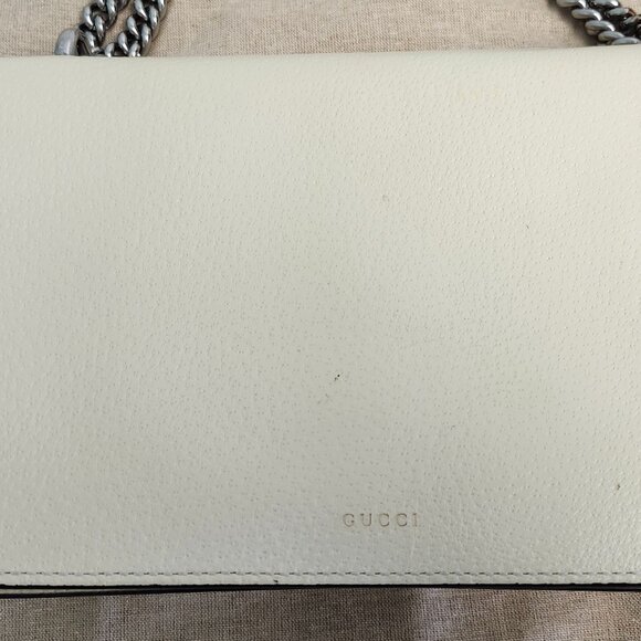 Gucci Dionysus Small Leather Shoulder Bag – Crystal Tiger Head – Ivory - Picture 5 of 16